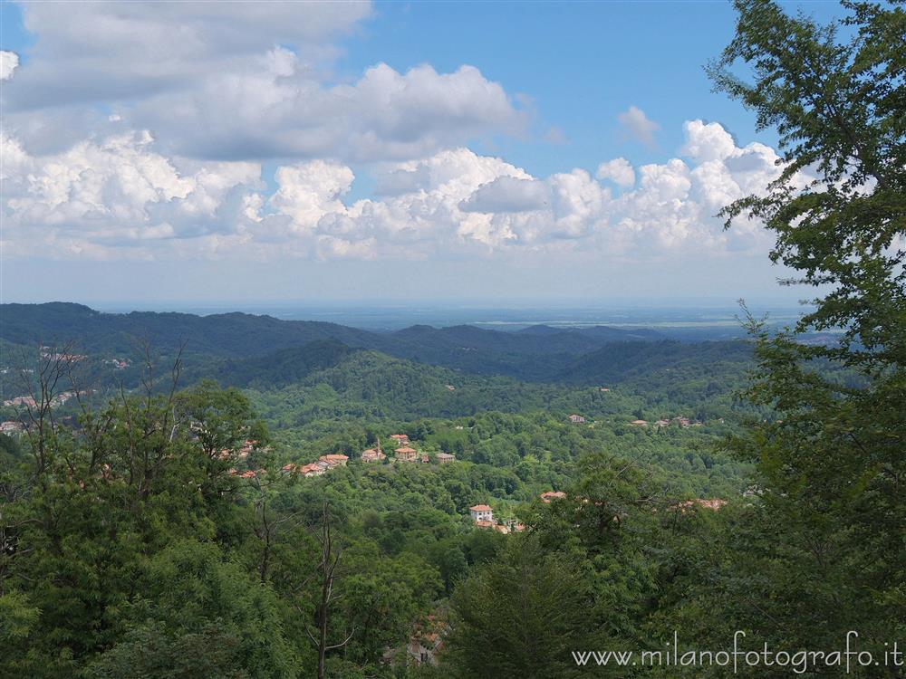 Trivero (Biella, Italy) - Sight over the valley from the Sanctuary of the Virgin of the Moorland
